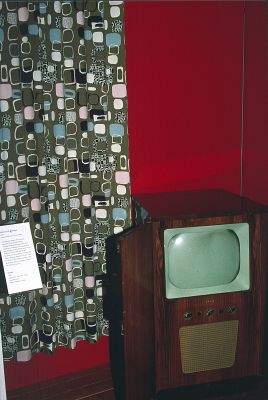 Curtain, 1952, Ekco television 1953
