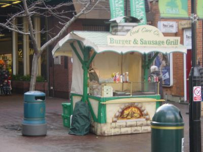 Burger stall at Palace Gardens
Keywords: food;stalls