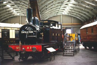 Locomotive "Enfield Town"
GER 0-6-0 tank locomotive No.87 was built at Stratford in 1904. It remained in service until electrification in 1960. It is now preserved at the National Railway Museum, York.
