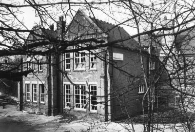 St Andrew's Girls' School
View from the south east. On the lintel above the centre window of three at the left hand side can be seen a memorial inscription to Miss Ethel Walker, who was associated with the bulding for many years.
Keywords: schools;memorials