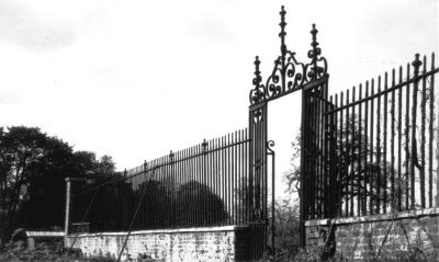 Railing and ornate gateway
Location unknown
Keywords: gateways;railings;fencing