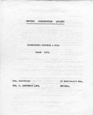 EPS newsletter, 1963 - First issue.
Keywords: 1960s;publications;newsletters;EP1
