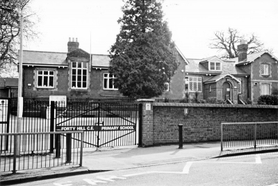 Forty Hill School
Board on gate reads "Forty Hill C.E. Primary School"
Keywords: schools
