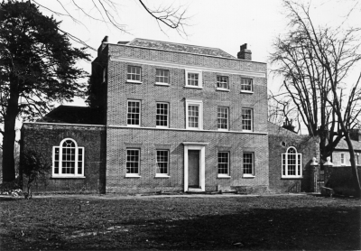 Brecon House, 55 Gentleman's Row
In 1985, after restoration, following a vigorous campaign by the Enfield Preservation Society to prevent inappropriate development. - [i]Fighting for the future[/i], pages 117-122.
Keywords: 18th century;historic houses;Grade II listed