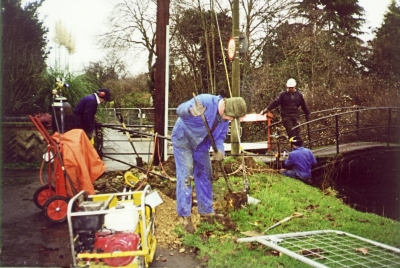 Removing railings at River View
Keywords: LP2;New River Loop;railings;bridges