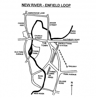 Map of the New River Loop, Enfield
[i]Fighting for the future[/i], page 163
Keywords: LP2;New River Loop;maps