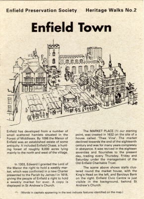 Heritage walks no.2: Enfield Town (1995)
Keywords: 1990s;heritage_walks;leaflets;The Town