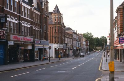 Church Street shops, south side, west
Showing Palace Gardens, Lilley & Skinner
Keywords: shops