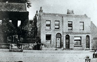 Enfield Palace entrance, about 1875
