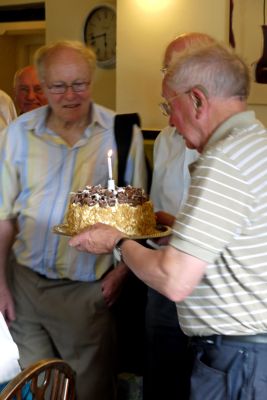 Roy with his birthday cake
