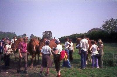 Constable country, May 1976
A "horsie" barricade
