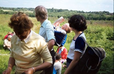 Bayford, June 1978
Mark (in his dad's backpack) checking the map to show the way.
Keywords: children