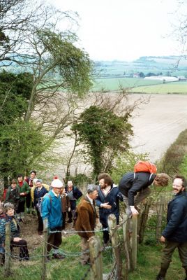 Nene Valley, 28th April 1979
Queue at stile
