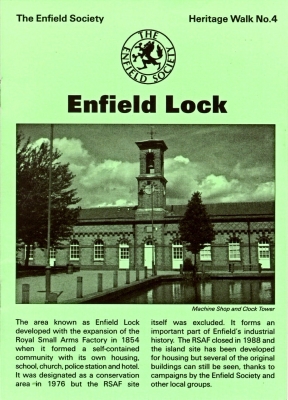 Heritage walks no.4: Enfield Lock
Published 2015
Keywords: Enfield Society;Enfield Lock;guides;locks;publications;Royal Small Arms Factory;RSAF;heritage_walks;EP1
