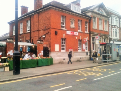 Church Street, Enfield, 27 (Post Office) and railings
Keywords: locally listed;Church Street;post offices;railings