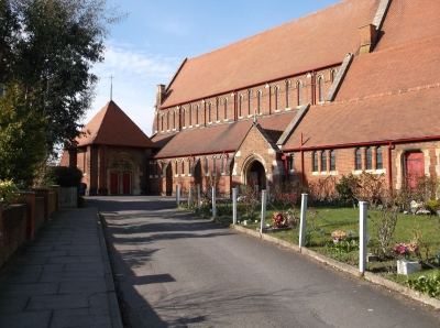 Hertford Road, no.710. St George's Church.
St George's church and adjoining vicarage at Hertford Road,  Freezywater are an island of interest in an otherwise dull mix of predominantly standard Victorian and inter-war housing. - [i]Mick Coe[/i]
Keywords: churches